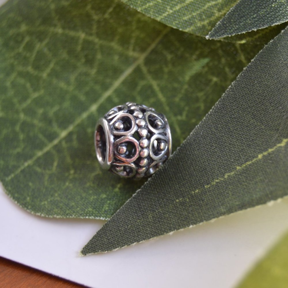 Pandora scrollwork sterling bead